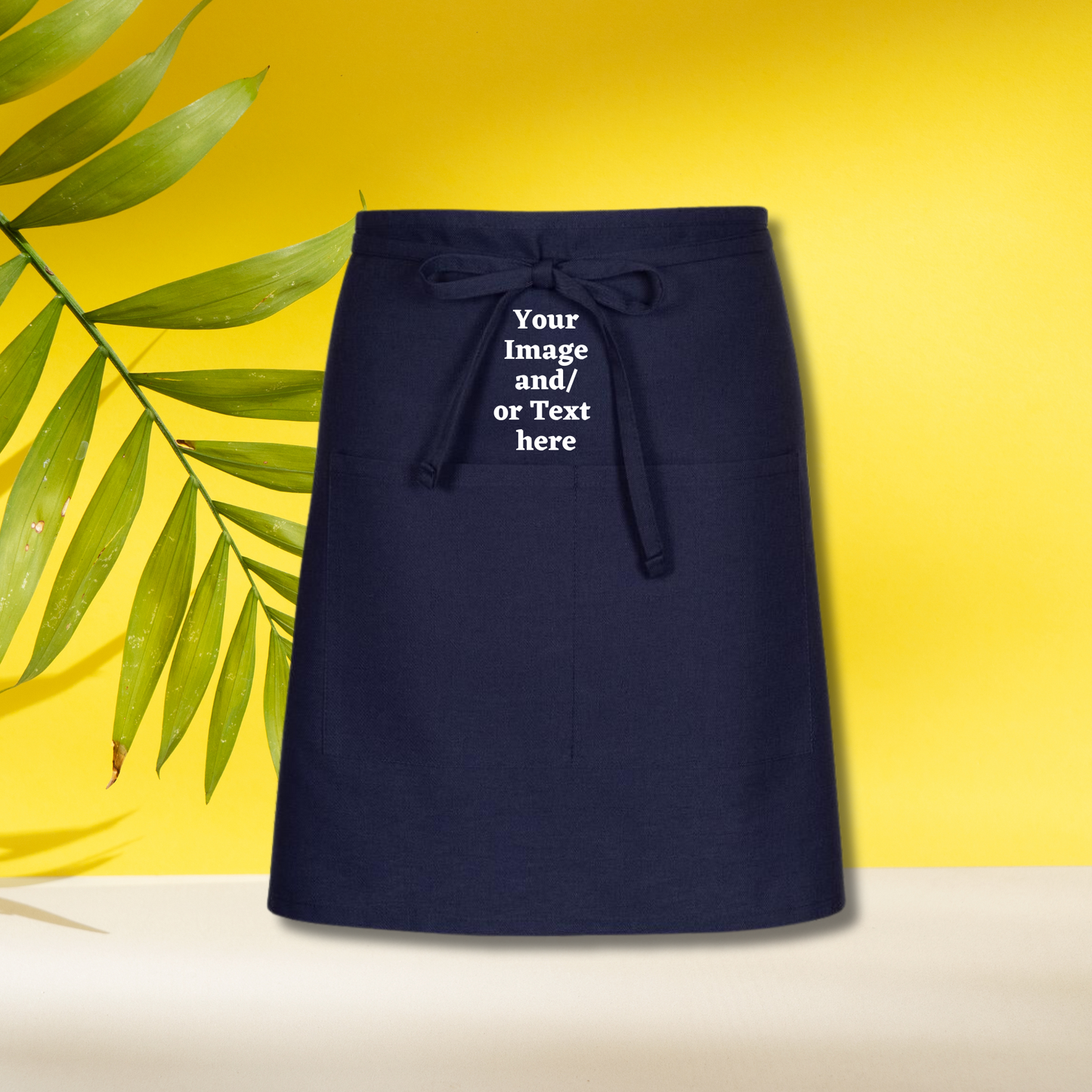 Half Bistro Navy Apron